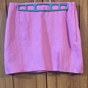 H&M Bright Pink A-line Mini Skirt